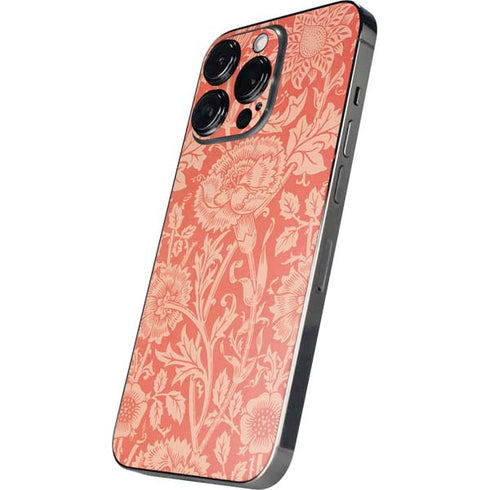 William Morris Pink & Rose iPhone 14 Pro Skin